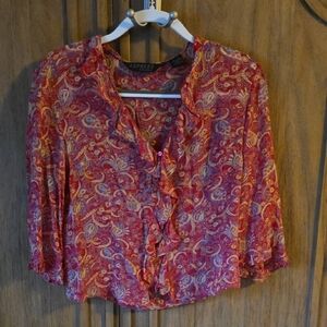 Express lightweight ruffle blouse, Size 9/10